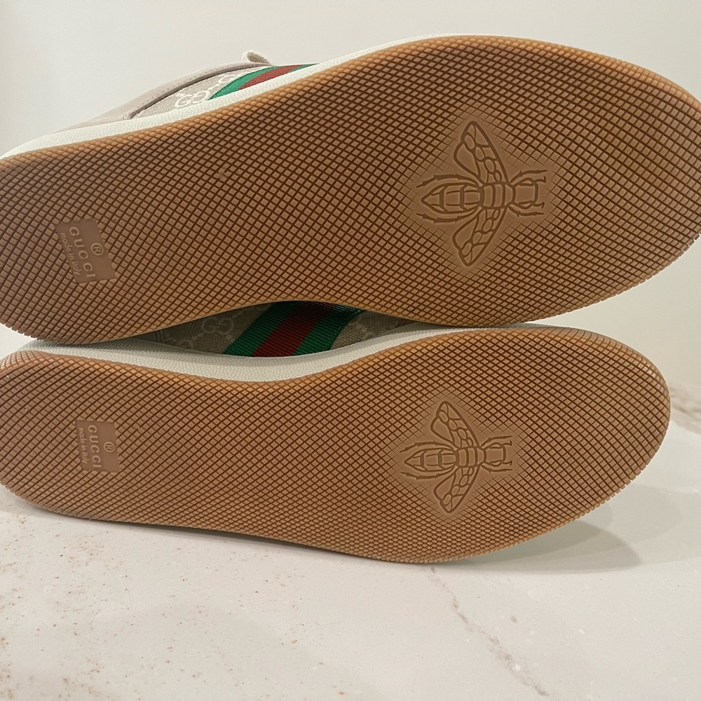 Gucci Screener Sneakers Purple/Silver 41 - Picture 5 of 10